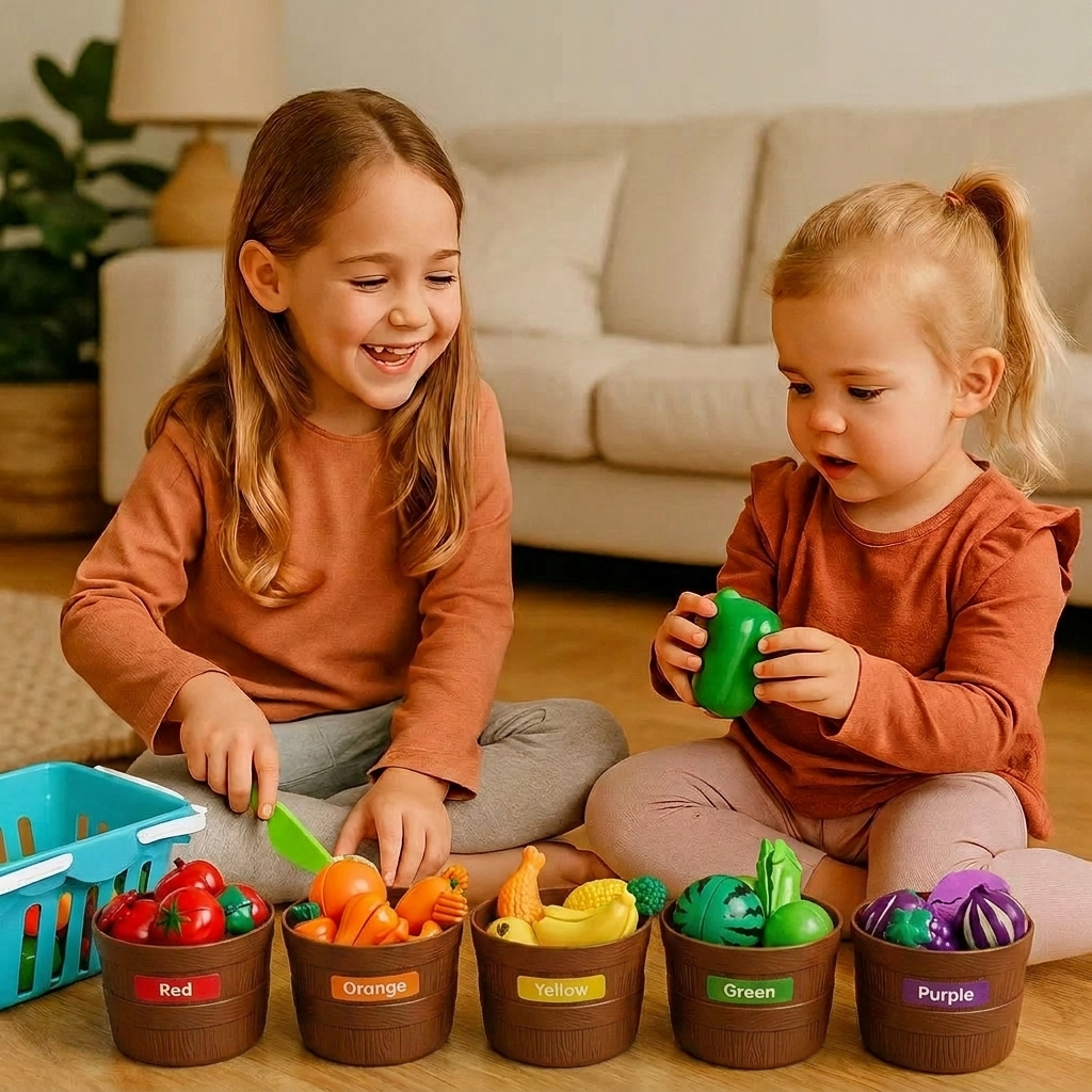 Cutting Fruit and Vegetable Play Food Set