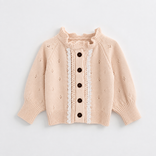 Rosé Belle Knit Cardigan