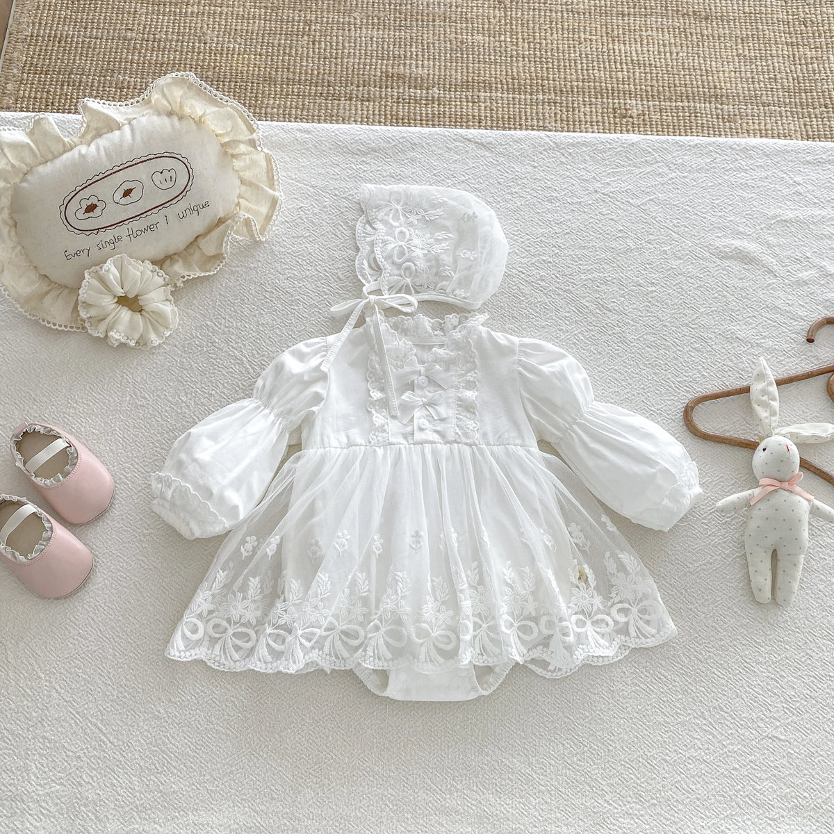 Angélique Belle Lace Romper Set