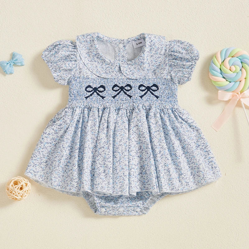 Bleuet Belle Bow Romper Dress