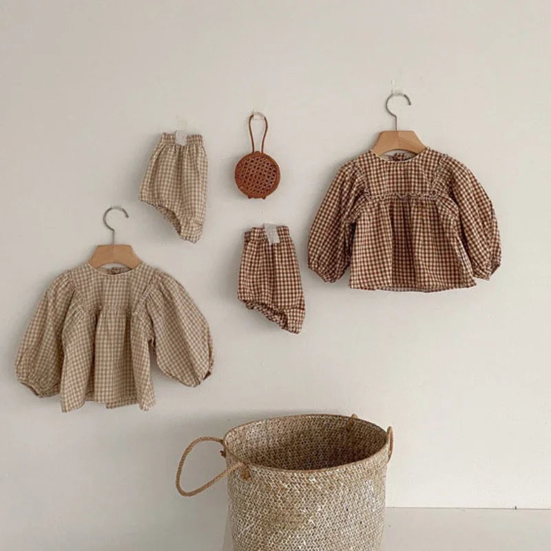Cannelle Belle Gingham Set