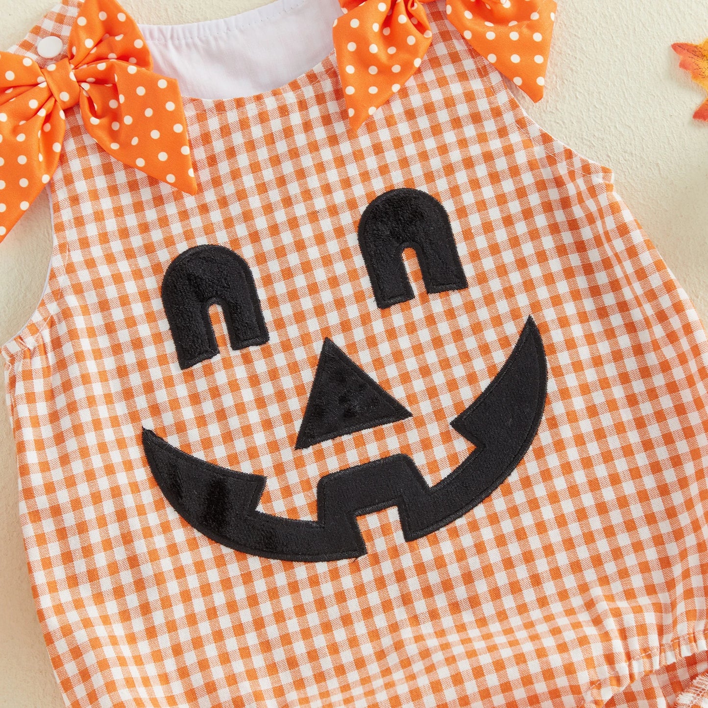 Boo Belle Gingham Romper