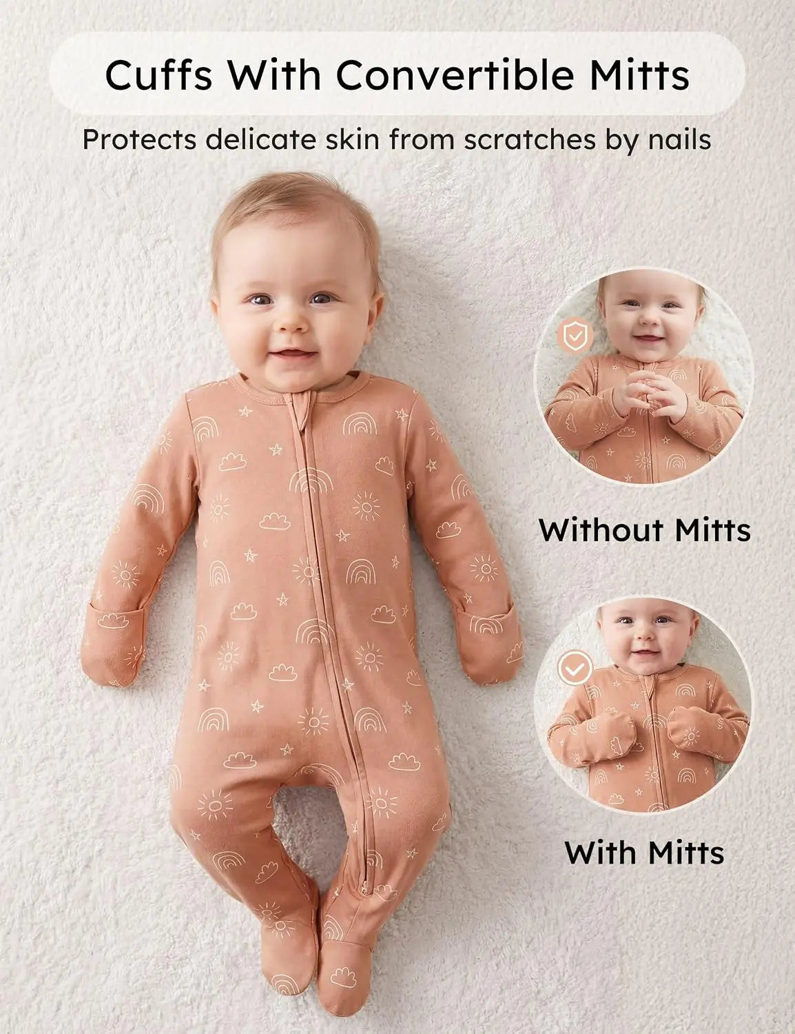 Belle Nuit Sleepsuit — 3 Pack