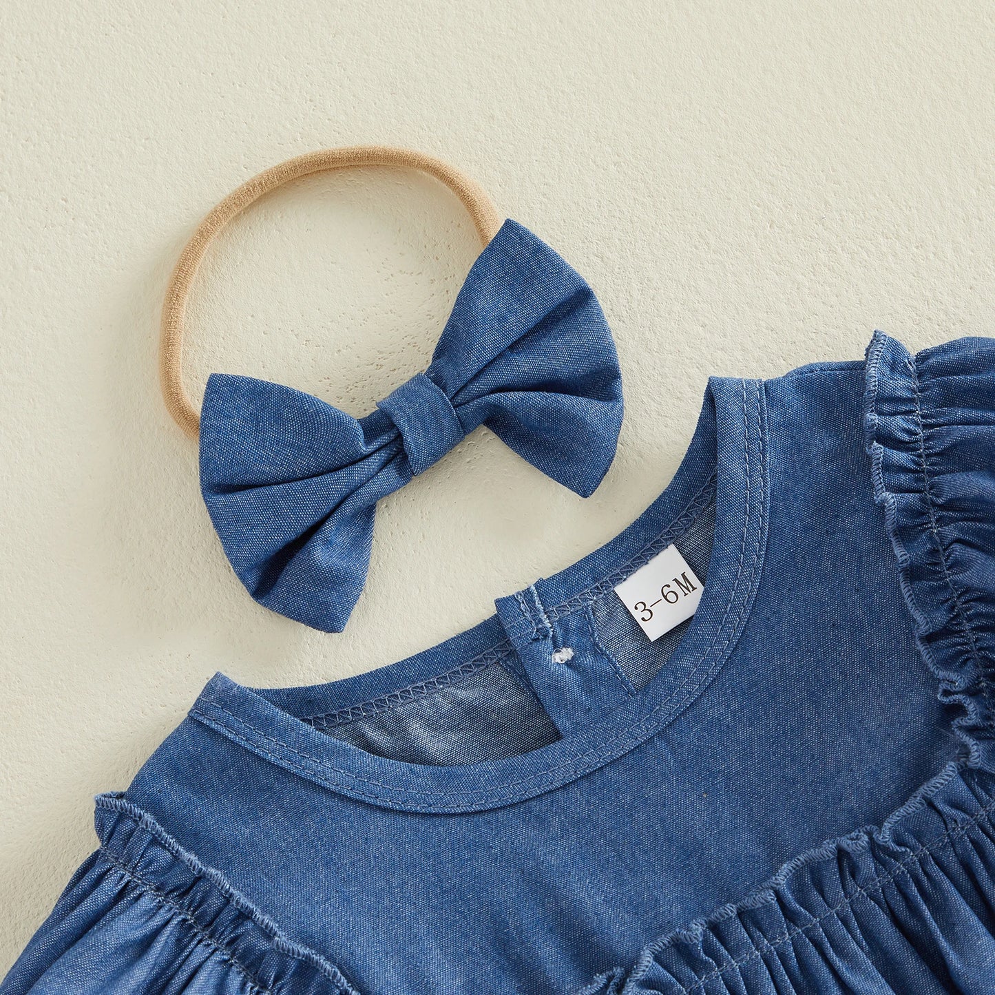 Bleuette Belle Denim Romper Set