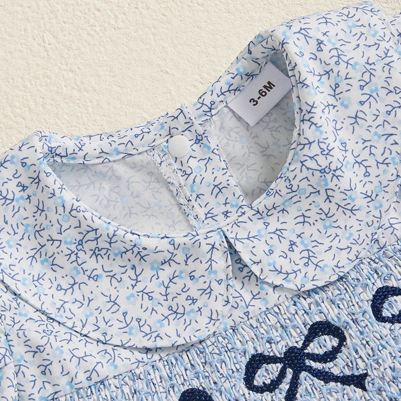 Bleuet Belle Bow Romper Dress