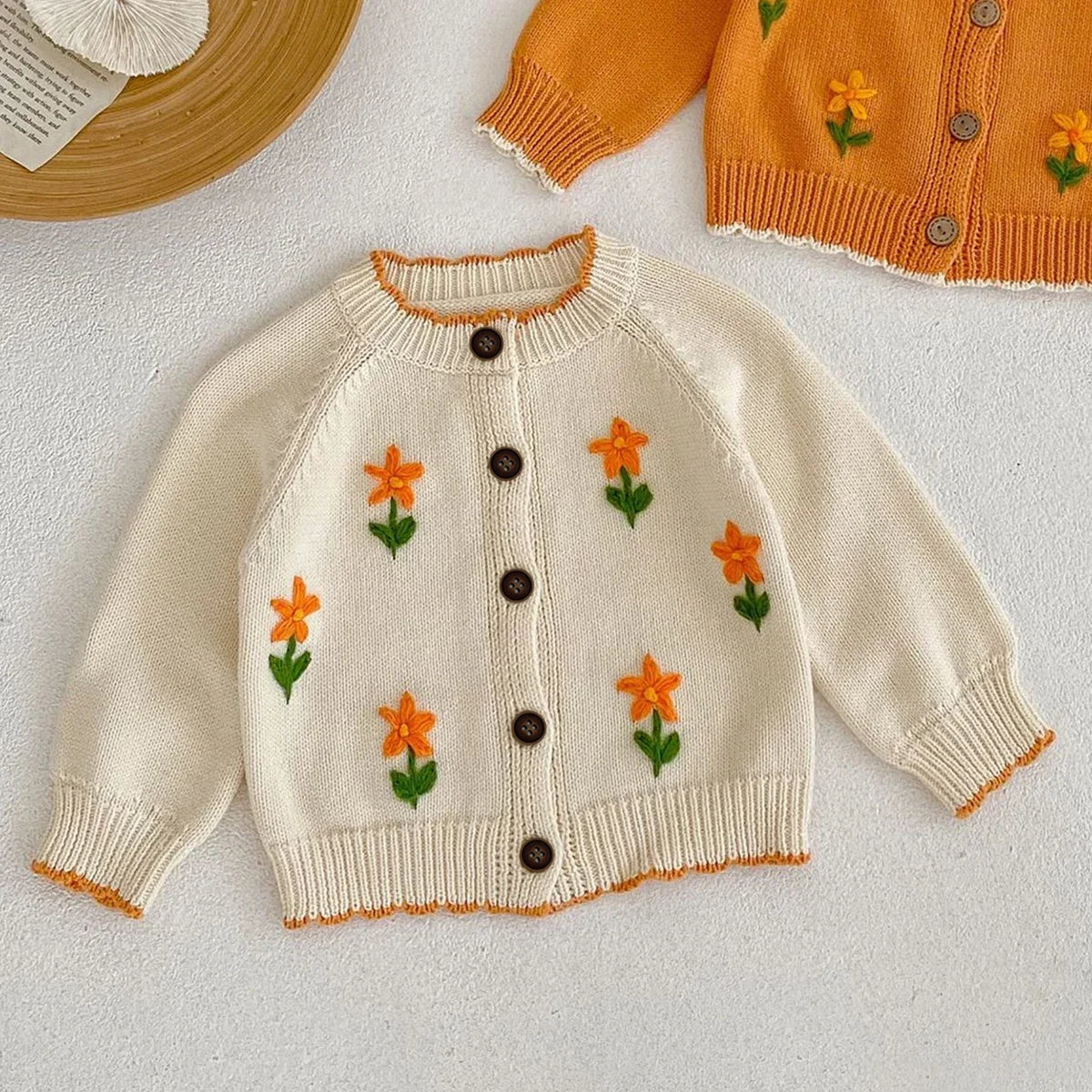 Marigold Cream Belle Knit Cardigan