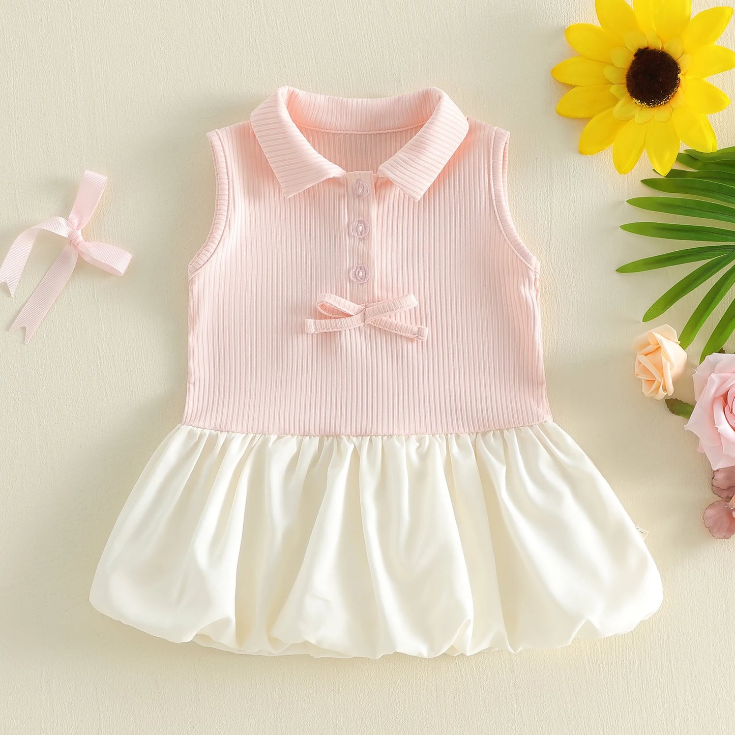 Rosé Belle Bubble Dress