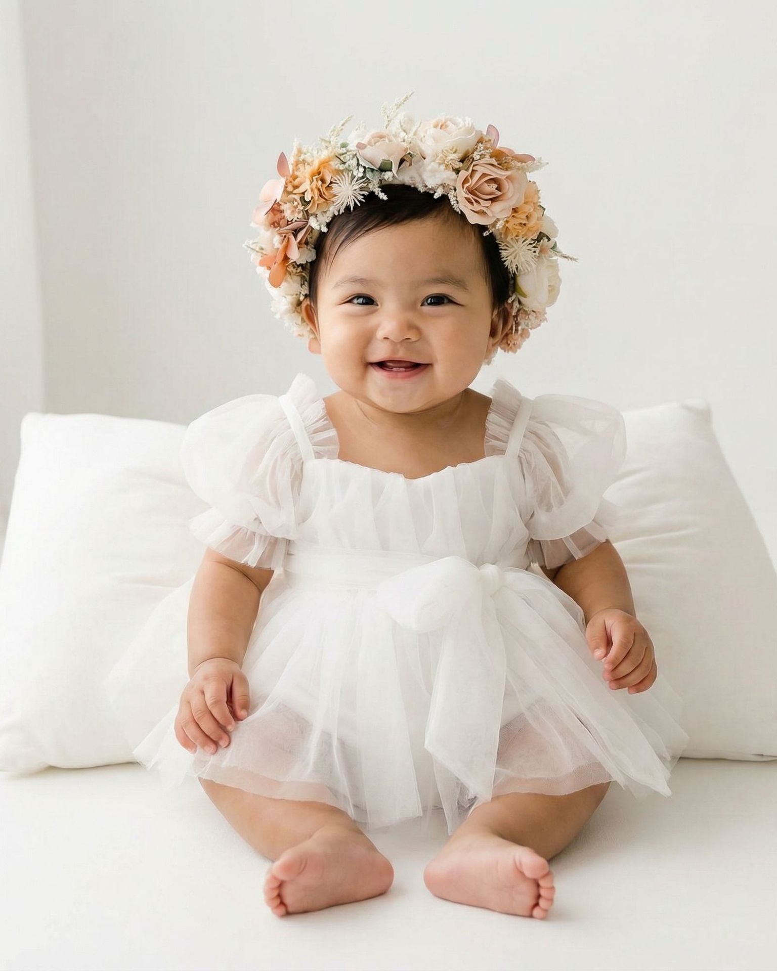 Baby Tulle Bow Dress - Betina Baby & Kids