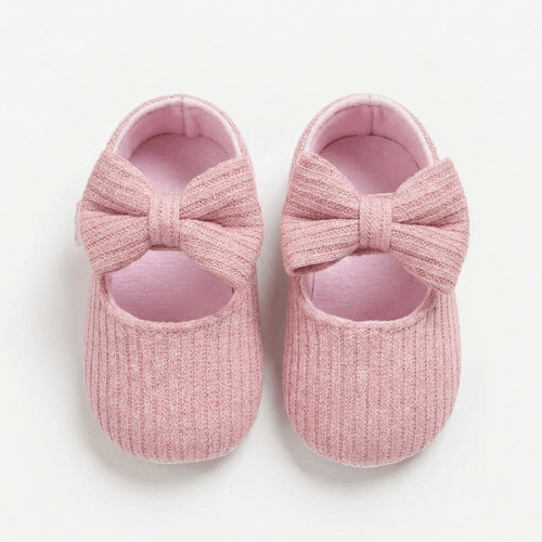 Classic Knit Bow Baby Shoes - Betina Baby & Kids
