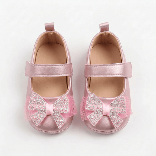 Crystal Bow Baby Shoes - Betina Baby & Kids