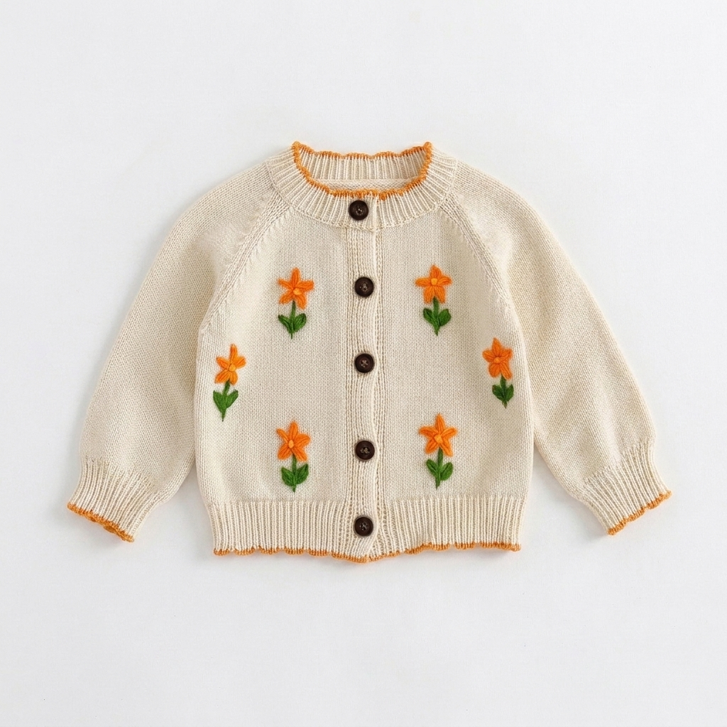 Marigold Cream Belle Knit Cardigan