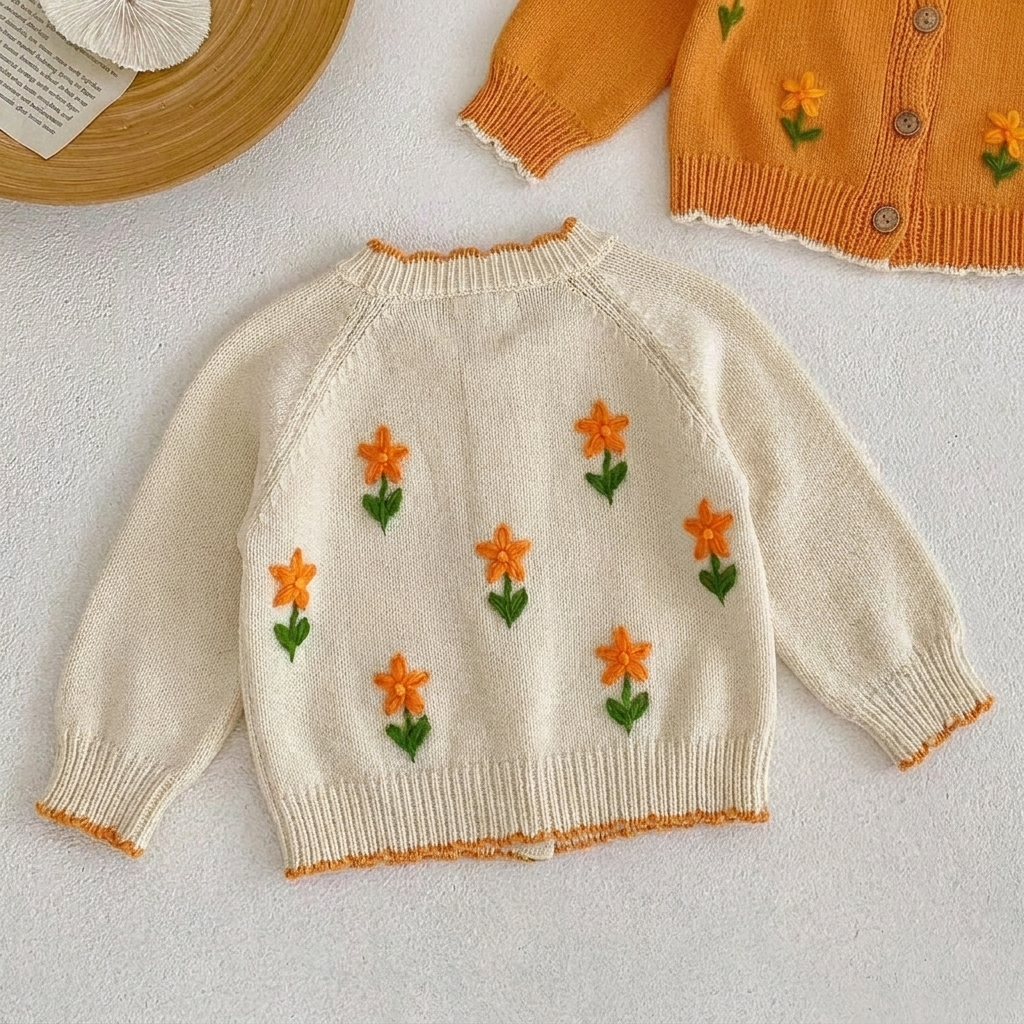Marigold Cream Belle Knit Cardigan