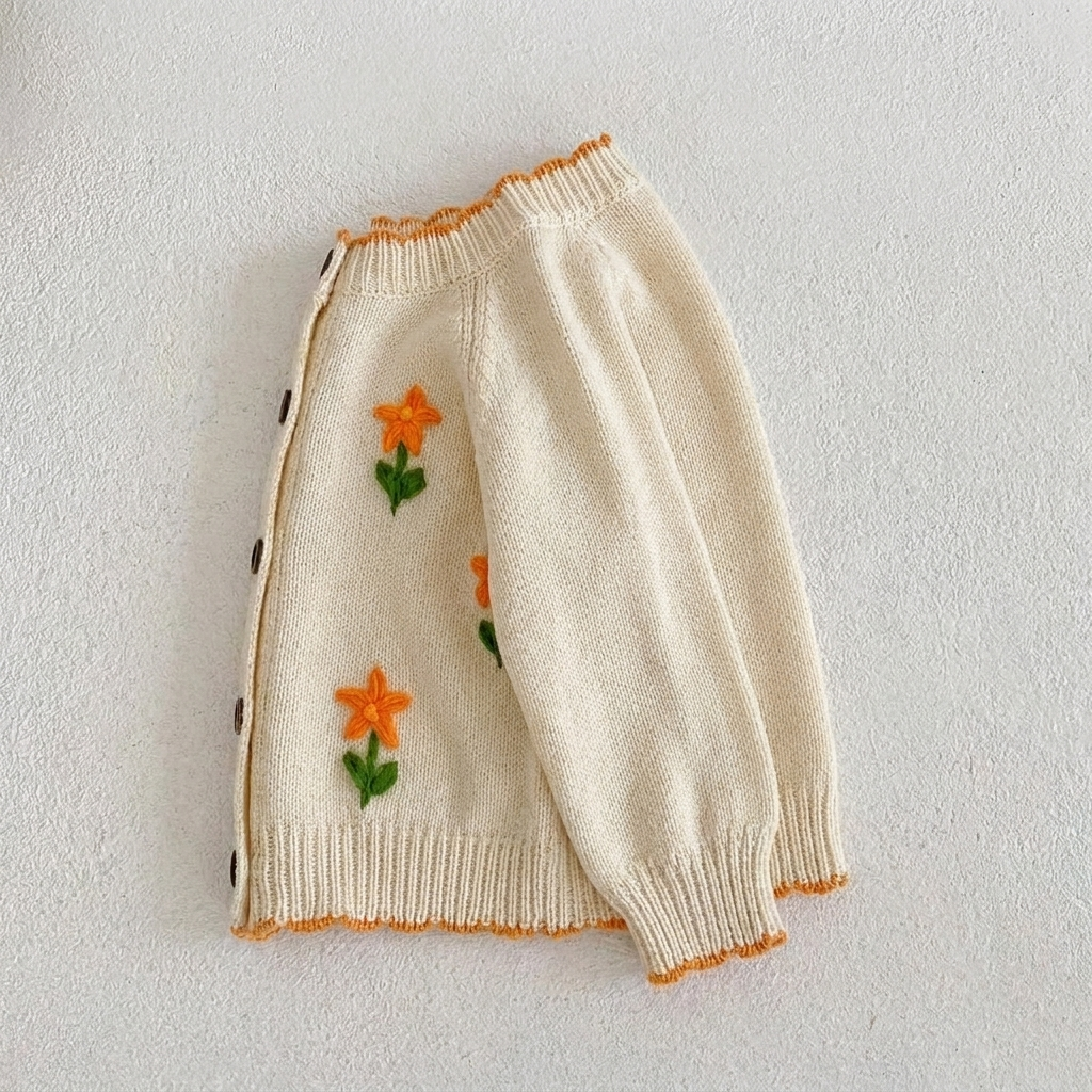 Marigold Cream Belle Knit Cardigan