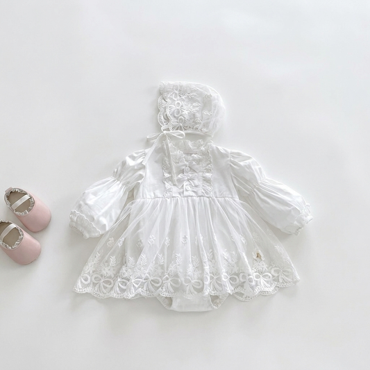 Angélique Belle Lace Romper Set
