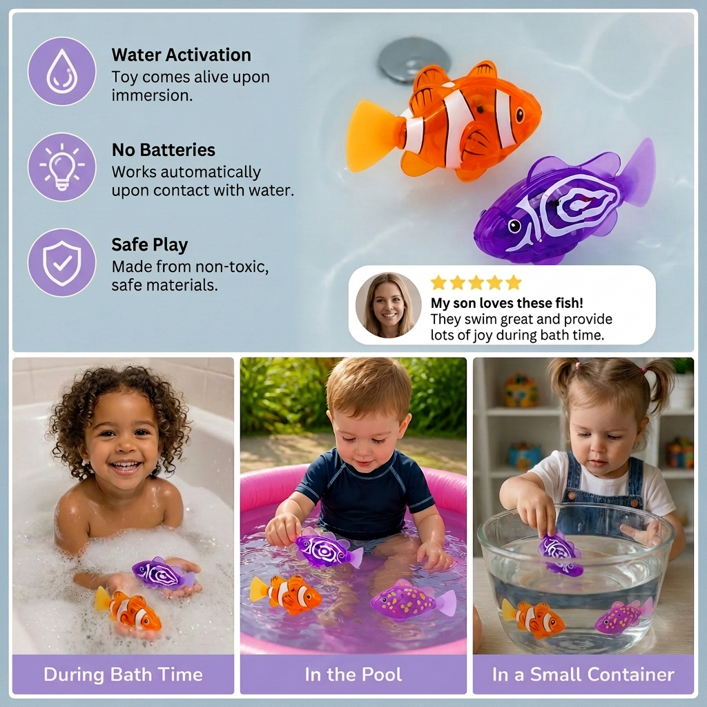 Glow Fish Swimming Bath Toy
