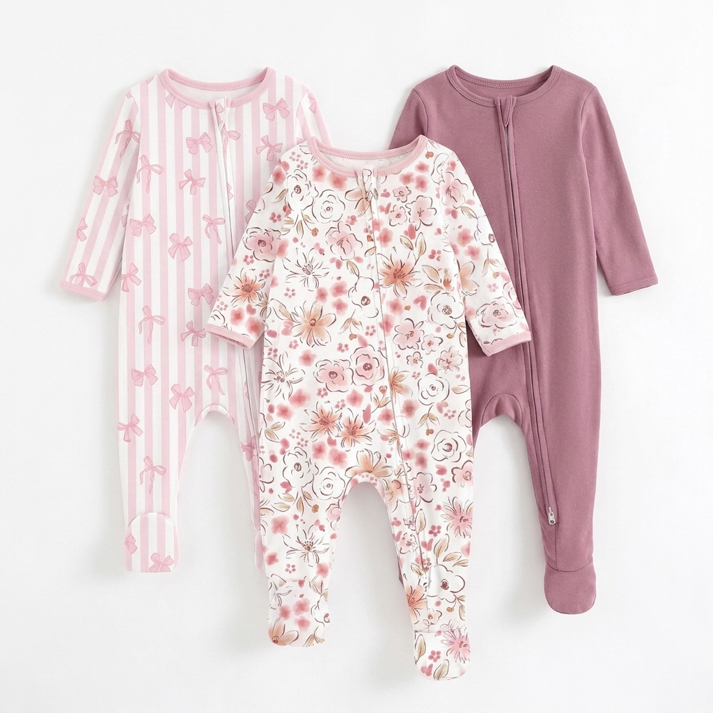Belle Nuit Sleepsuit — 3 Pack