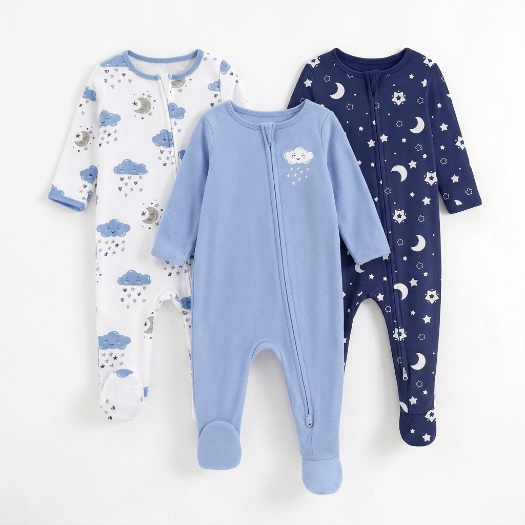 Belle Étoile Sleepsuit — 3 Pack