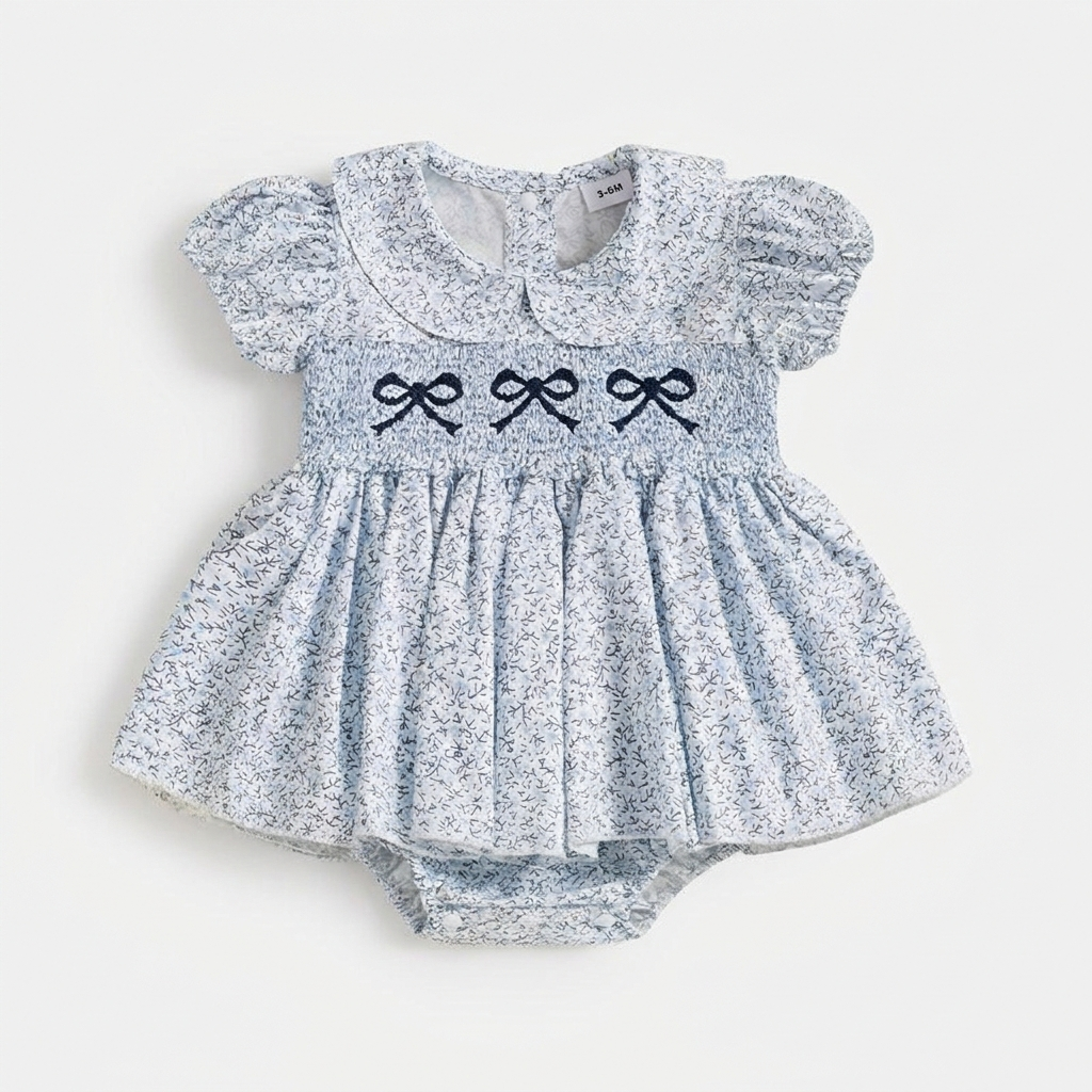 Bleuet Belle Bow Romper Dress