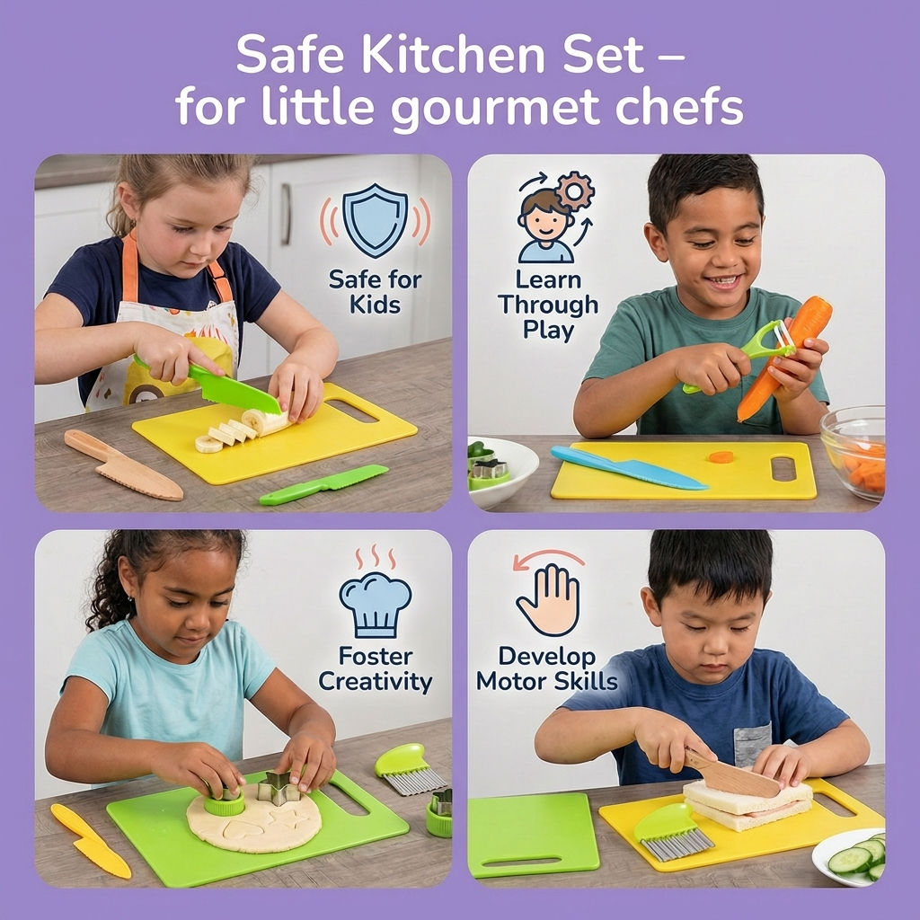Little Gourmet Chefs Kids Kitchen Play Set