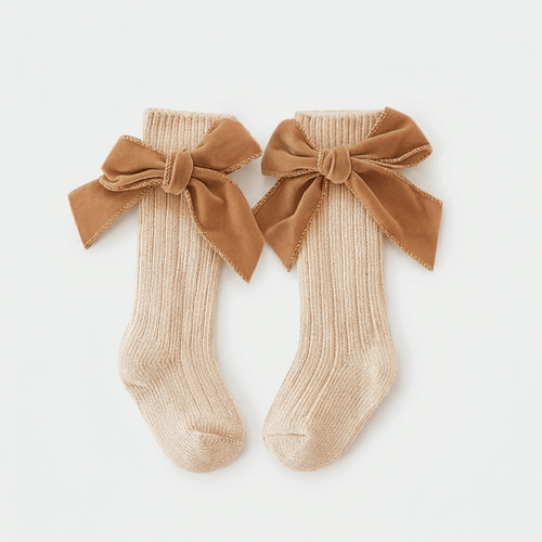 Ribbed Bow Baby Socks - Betina Baby & Kids